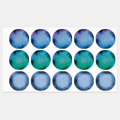 bloem van het leven, heilige geometrisch, mandala, labels (Vel)