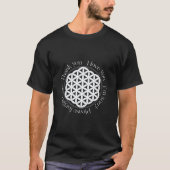Bloem van het Leven Ho'oponopono Zwart & Wit T-shirt (Voorkant)