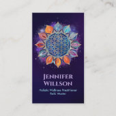 Bloem van het leven in Lotus Visitekaartje (Voorkant)