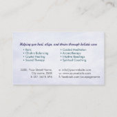 Bloem van het leven in Lotus Visitekaartje (Achterkant)