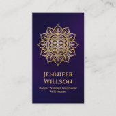 Bloem van het leven in Lotus Visitekaartje (Voorkant)