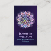 Bloem van het leven in Lotus Visitekaartje (Voorkant)