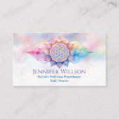 Bloem van het leven in Lotus Visitekaartje (Voorkant)