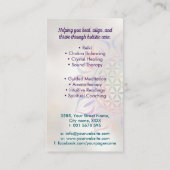 Bloem van het leven in Lotus Visitekaartje (Achterkant)