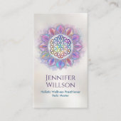 Bloem van het leven in Lotus Visitekaartje (Voorkant)