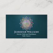 Bloem van het leven in Lotus Visitekaartje (Voorkant)