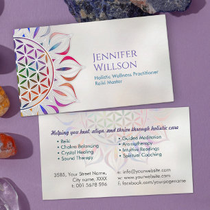 Bloem van het leven in Lotus Visitekaartje