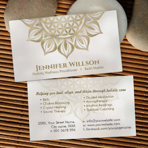 Bloem van het leven in Lotus Visitekaartje