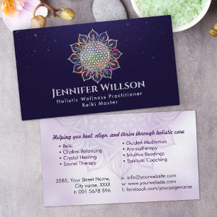 Bloem van het leven in Lotus Visitekaartje