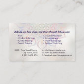 Bloem van het leven in Lotus Visitekaartje (Achterkant)