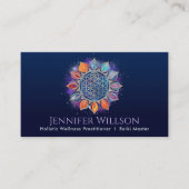 Bloem van het leven in Lotus Visitekaartje (Voorkant)