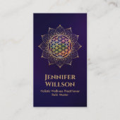 Bloem van het leven in Lotus Visitekaartje (Voorkant)