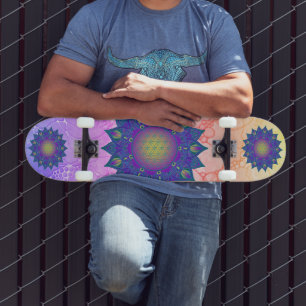 Bloem van het Leven - Indiase Mandala 3 Persoonlijk Skateboard