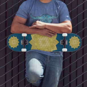 Bloem van het Leven - Indiase Mandala 4 Persoonlijk Skateboard