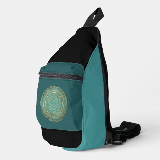 Bloem van het Leven - inheemse Mandala 1 Sling Bag (Rechterhoek)
