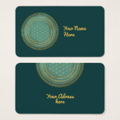 Bloem van het Leven - inheemse Mandala 1 Visitekaartje (Voorkant /achterkant)