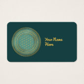 Bloem van het Leven - inheemse Mandala 1 Visitekaartje (Voorkant)