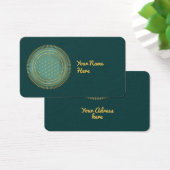 Bloem van het Leven - inheemse Mandala 1 Visitekaartje (Bureau)