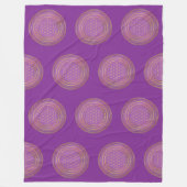 Bloem van het leven - inheemse Mandala 4 Fleece Deken (Voorkant)