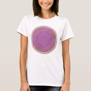 Bloem van het leven - inheemse Mandala 4 T-shirt