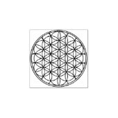 Bloem van het Leven Inktstempel Rubberstempel (Afrduk)