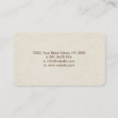 Bloem van het leven - kleurrijk visitekaartje van (Achterkant)