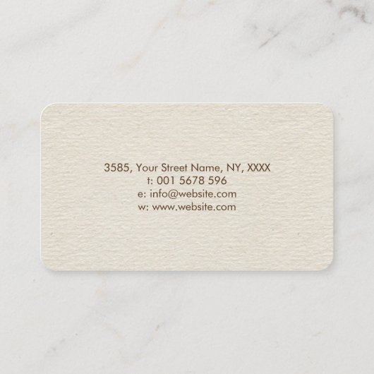 Bloem van het leven - kleurrijk visitekaartje van (Achterkant)