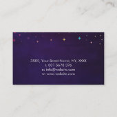 Bloem van het leven - kleurrijk visitekaartje van  (Achterkant)