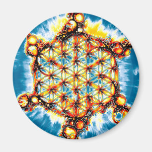 Bloem van het Leven - Kleurrijke Manieren 5 Magneet