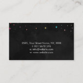 Bloem van het leven - kleurrijke splaatster visitekaartje (Achterkant)