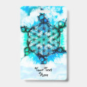 Bloem Van Het Leven - Kleurrijke Wegen 3 Badge (Achterkant)