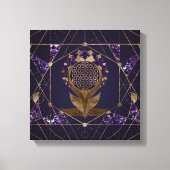 Bloem van het leven Lotus - Geometrium voor sachar Canvas Afdruk (Voorkant)
