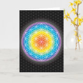 BLOEM VAN HET LEVEN - LUMINENCE KAART (Gele Bloem)