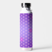 BLOEM VAN HET LEVEN - magenta roze patroon Waterfles (Links)