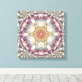Bloem van het Leven Mandala 13 Ingewikkeld Canvas  (Insitu (Houten vloer))