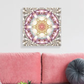 Bloem van het Leven Mandala 13 Ingewikkeld Canvas  (Insitu (Woonkamer))