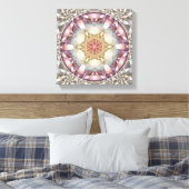 Bloem van het Leven Mandala 13 Ingewikkeld Canvas  Afdruk (Insitu (Slaapkamer))