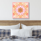 Bloem van het Leven Mandala 18 Ingewikkeld Canvas (Insitu (Slaapkamer))
