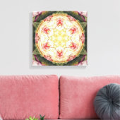 Bloem van het Leven Mandala 6 Verpakte Canvas Prin Afdruk (Insitu (Woonkamer))