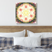 Bloem van het Leven Mandala 6 Verpakte Canvas Prin Afdruk (Insitu (Slaapkamer))
