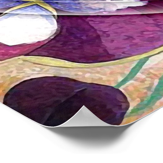 Bloem van het leven Mandala 8 Poster (Hoek)