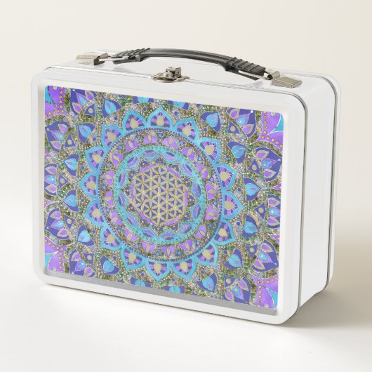 Bloem van het Leven - Mandala in Indiase Stijl 2 (Voorkant)