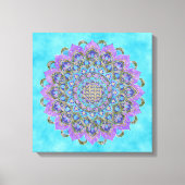 Bloem van het Leven - Mandala in Indiase Stijl 2 Canvas Afdruk (Voorkant)