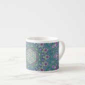 Bloem Van Het Leven - Mandala India-stijl 1 Espresso Kop (Voorkant rechts)