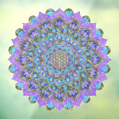 Bloem van het Leven - Mandala India Stijl 2 Raamsticker (Vel 3)