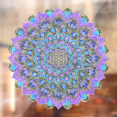 Bloem van het Leven - Mandala India Stijl 2 Raamsticker (Vel 2)