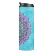 Bloem van het Leven - Mandala India Stijl 2 Thermosbeker (Geroteerd rechts)