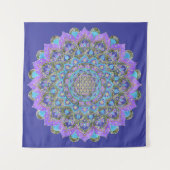 Bloem van het Leven - Mandala India-stijl 2 Wandkleed (Voorkant (horizontaal))