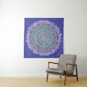 Bloem van het Leven - Mandala India-stijl 2 Wandkleed (In Situ (horizontaal))