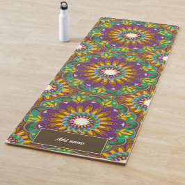 Bloem van het leven Mandala patroon retro aangepas Yogamat